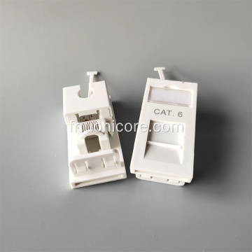 Module CAT6 UTP RJ45 avec façade Type UK